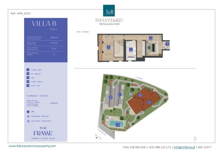 Apartamento T3 para Venda em Cascais e Estoril Planta 2