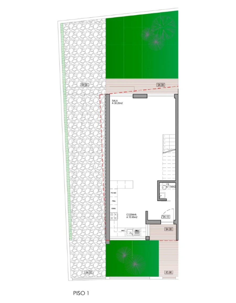 Moradia T3 para Venda em Alcabideche Planta 2