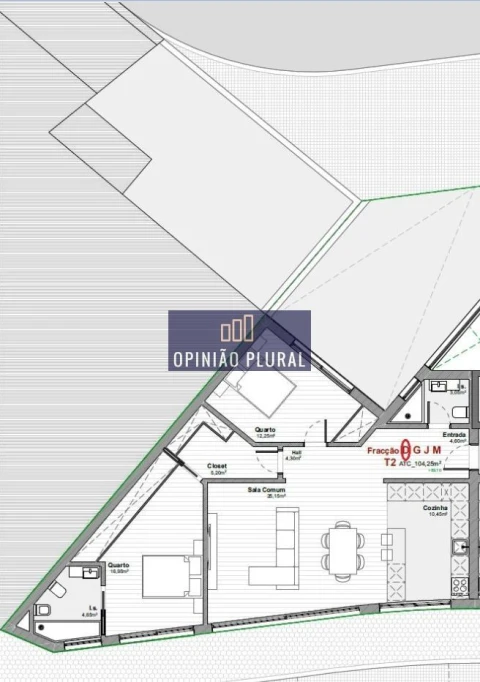 Apartamento T2 para Venda em Mafamude e Vilar do Paraíso