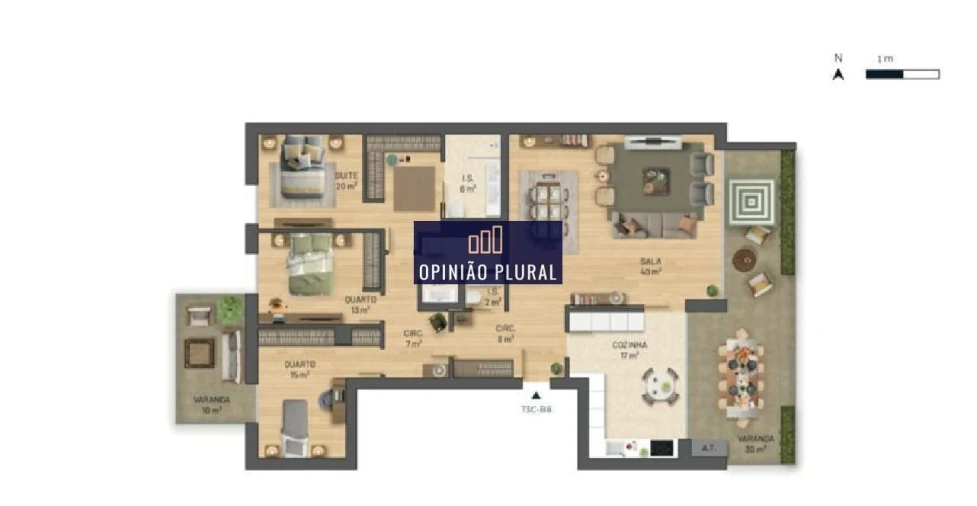 Apartamento T3 para Venda em Santa Marinha e São Pedro da Afurada Foto 16