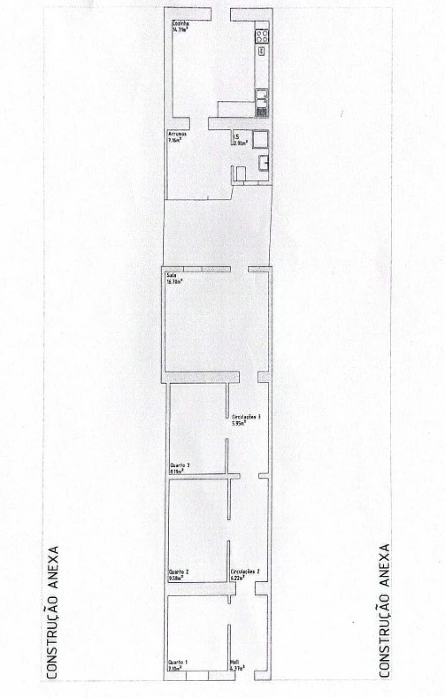 Moradia T3 para Venda em Baleizão Planta 1