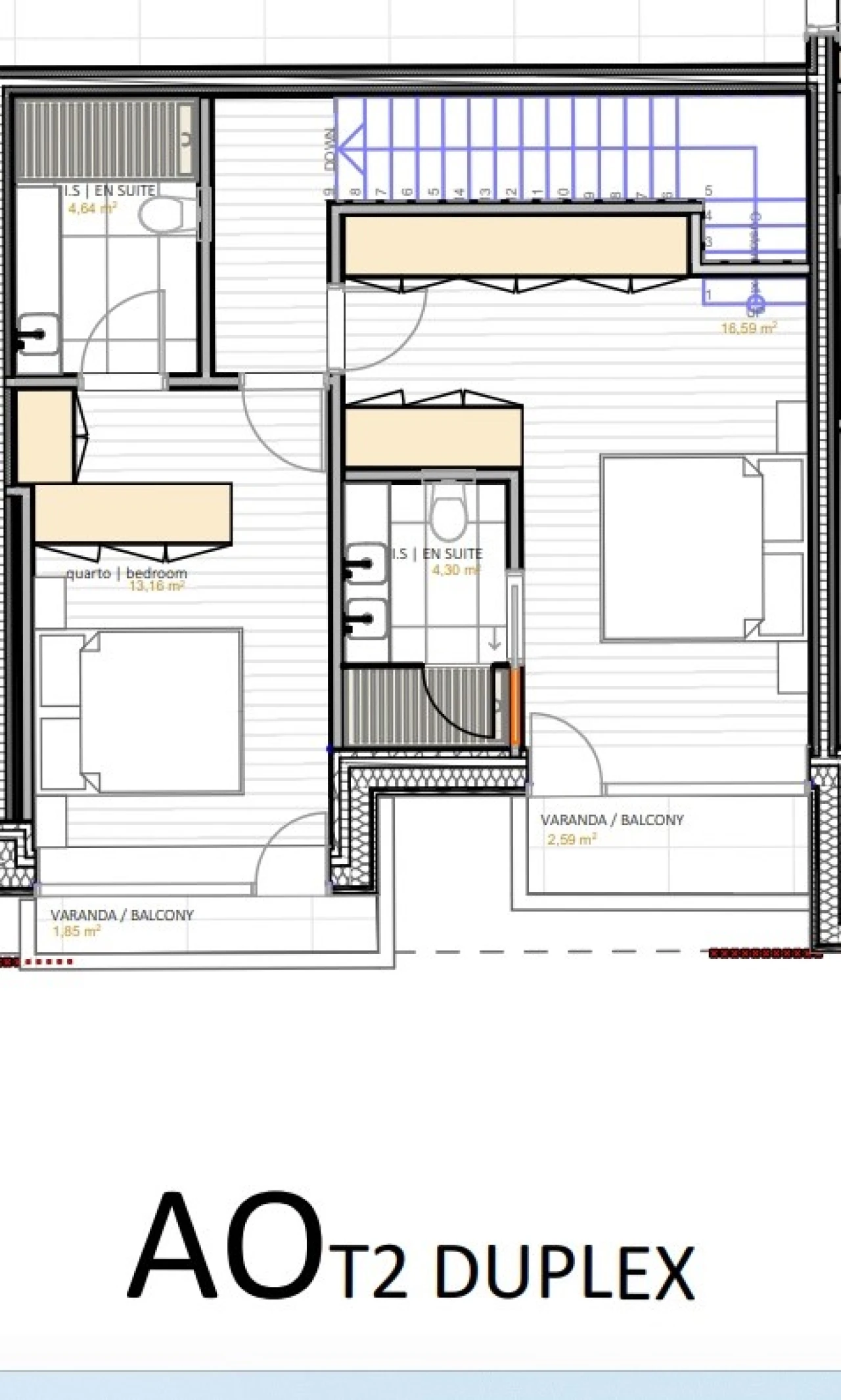 Apartamento T2 para Venda em Portimão Planta 2