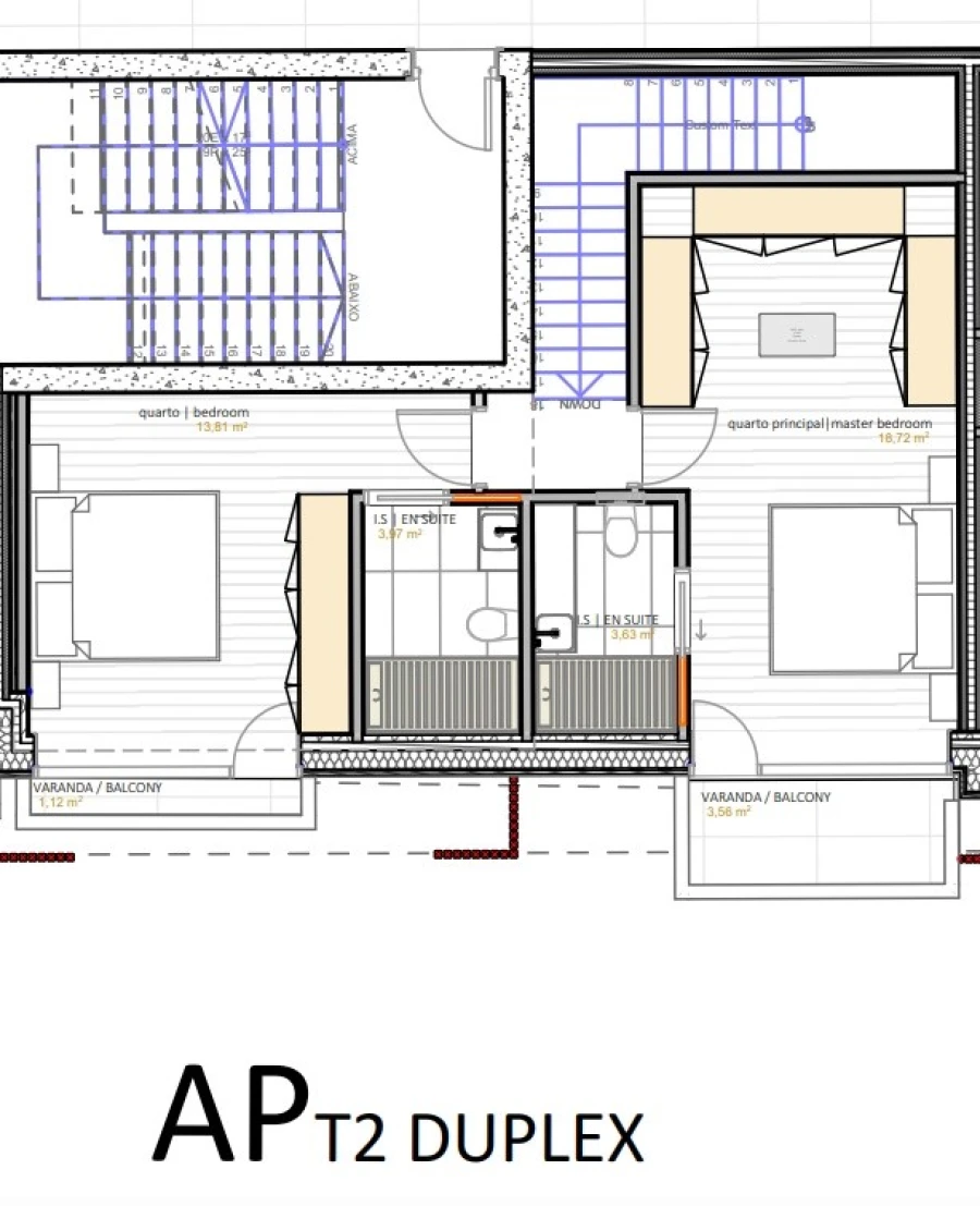Apartamento T2 para Venda em Portimão Planta 2