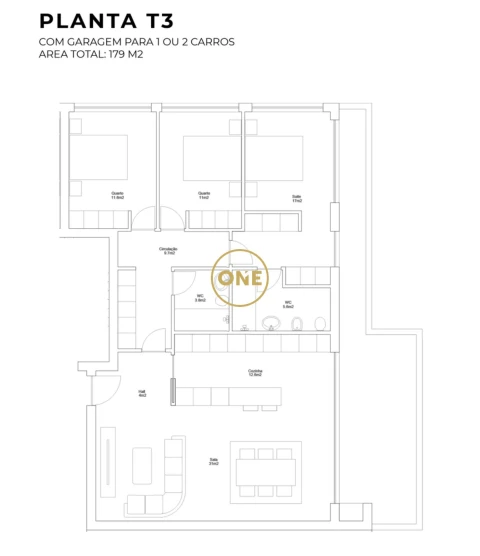 Apartamento T3 para Venda em Valongo