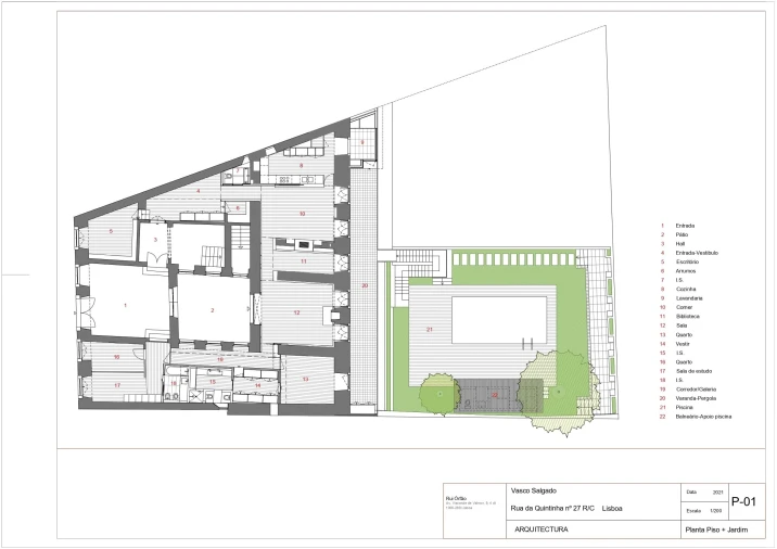 Apartamento T3 para Venda em Misericórdia Planta 1