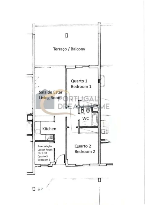 Apartamento T2 para Arrendamento em Albufeira e Olhos de Água
