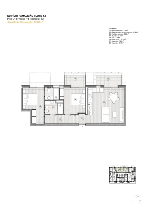 Apartamento T2 para Venda em Vila Nova de Famalicão e Calendário