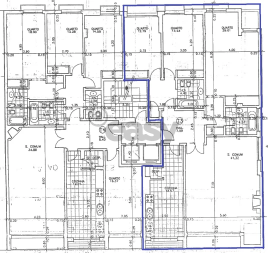 Apartamento T3 para Venda em Massamá e Monte Abraão Planta 1