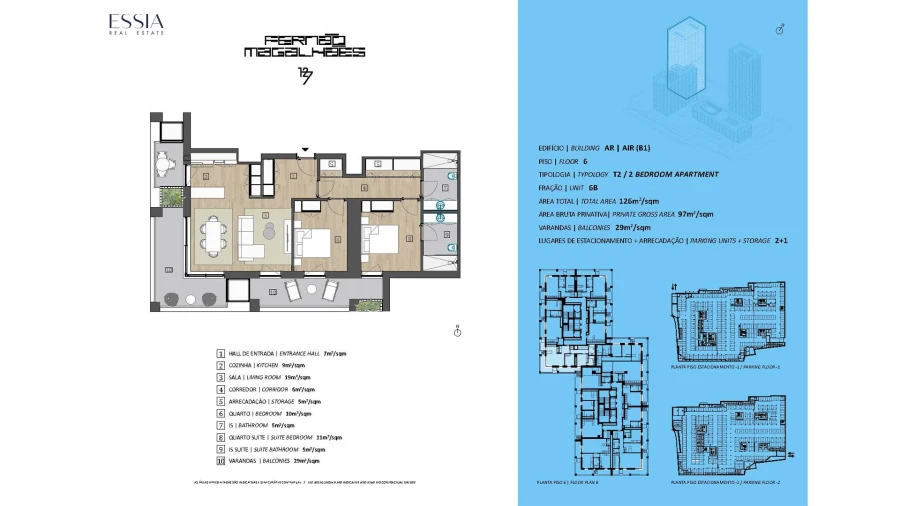 Apartamento T2 para Venda em Bonfim Planta 1