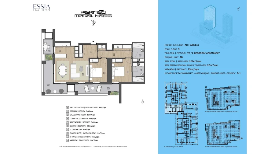 Apartamento T2 para Venda em Bonfim Planta 1