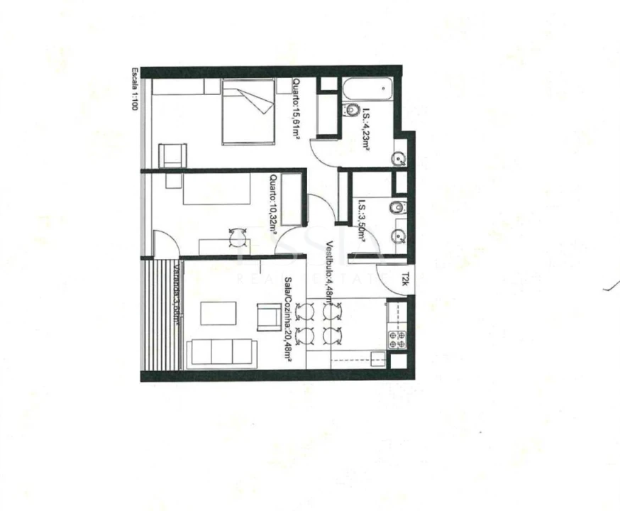 Apartamento T2 para Arrendamento em Campanhã Foto 34