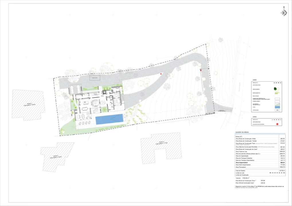 Moradia T6 para Venda em Quarteira Planta 5