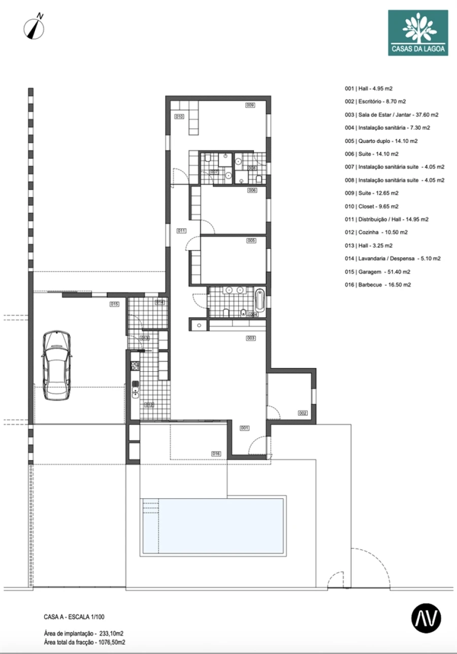 Moradia T3 para Venda em Coimbrão Planta 1