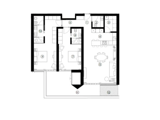 Apartamento T2 para Venda em São Martinho Planta 1