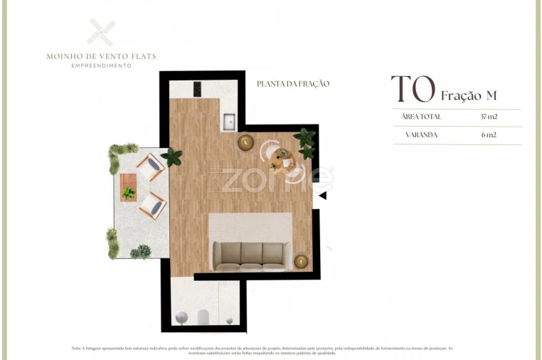 Apartamento T1 para Venda em Matosinhos e Leça da Palmeira Planta 1