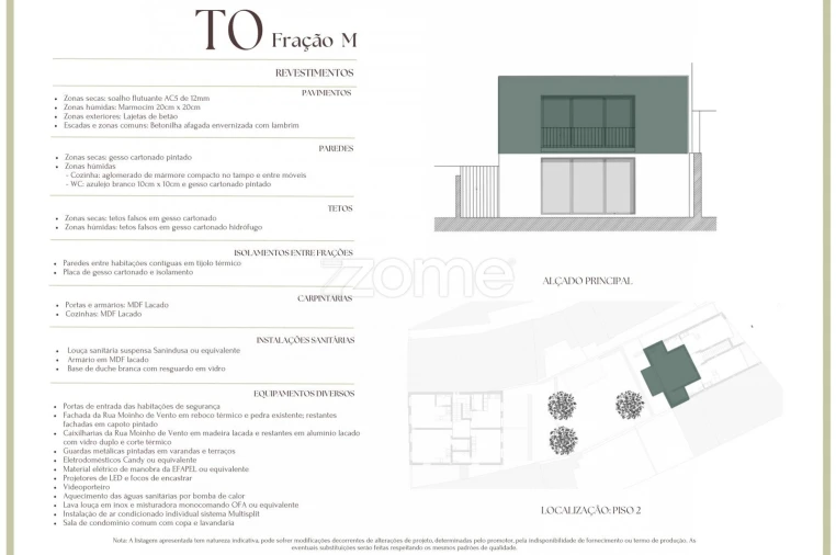 Apartamento T1 para Venda em Matosinhos e Leça da Palmeira Planta 2