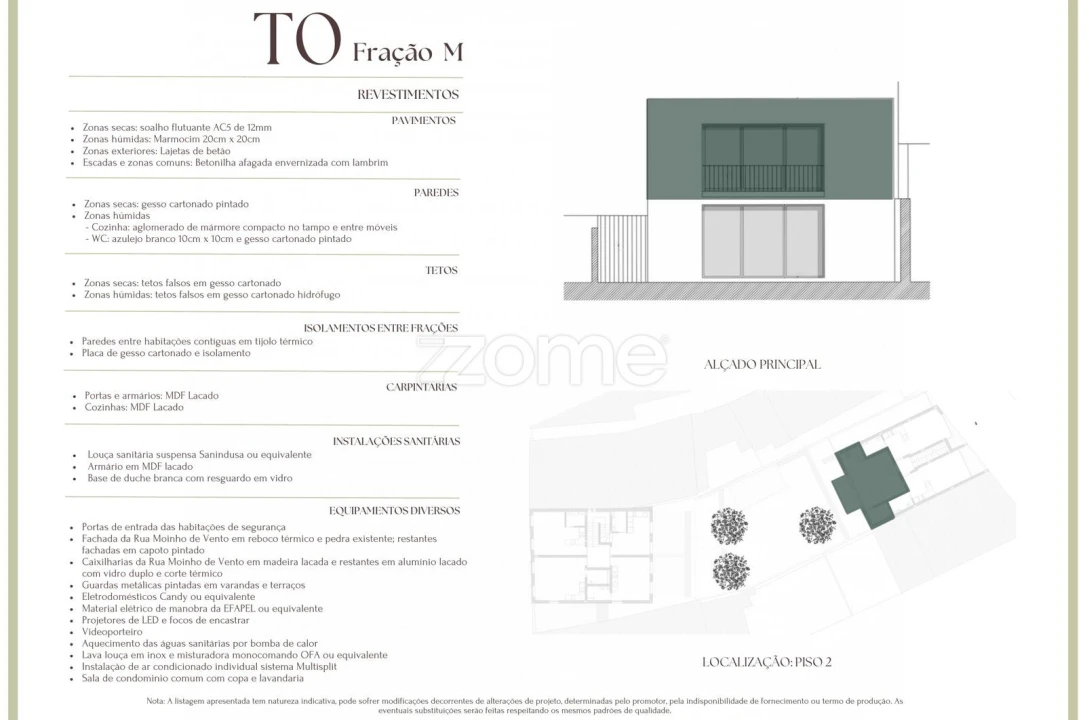 Apartamento T1 para Venda em Matosinhos e Leça da Palmeira Planta 2