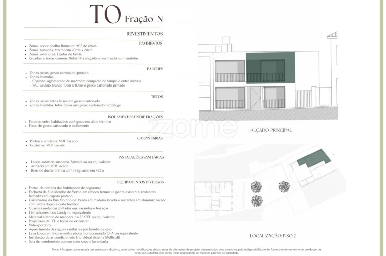 Apartamento T1 para Venda em Matosinhos e Leça da Palmeira Planta 2