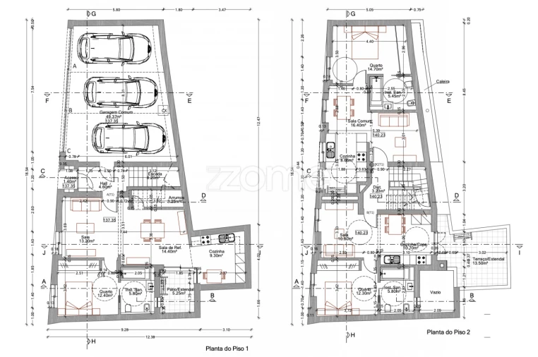 Apartamento T1 para Venda em Santa Barbara Planta 1