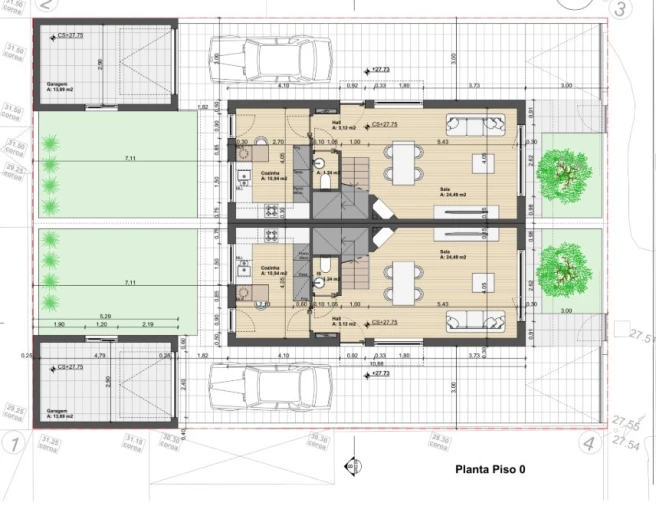 Moradia T3 para Venda em Quinta do Conde Planta 1