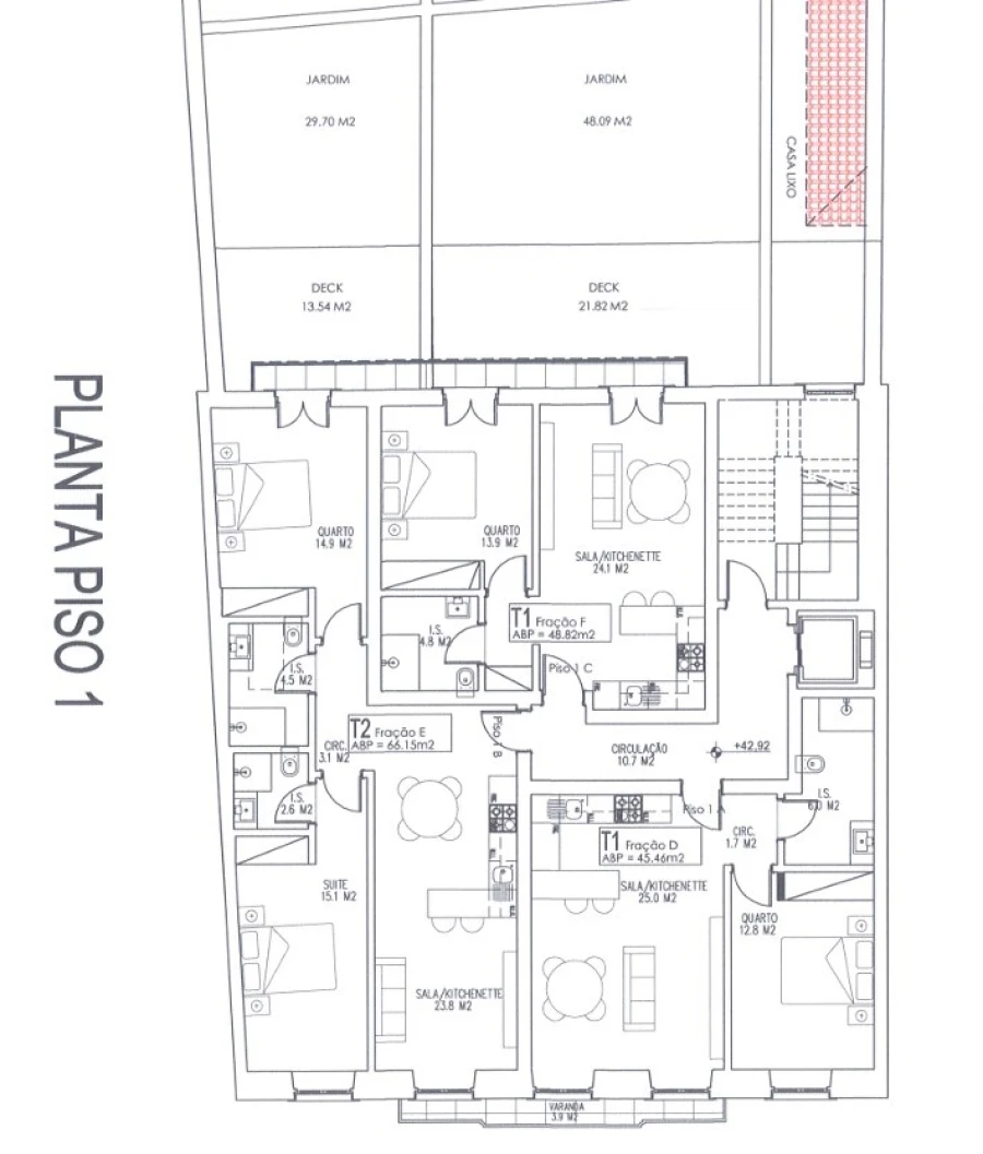 Apartamento T2 para Venda em Arroios Planta 1