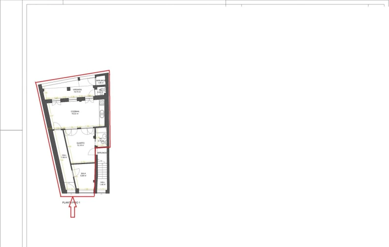 Apartamento T1 para Venda em Bonfim Planta 1