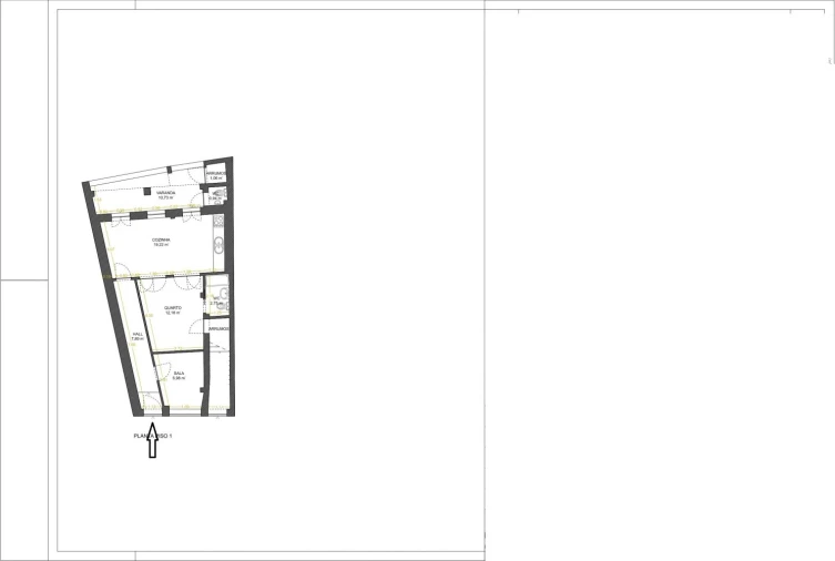 Apartamento T1 para Venda em Bonfim Planta 1