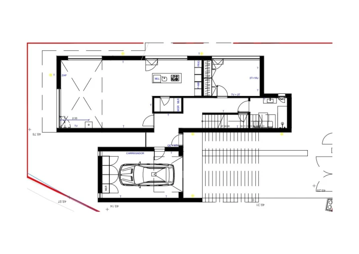 Moradia T4 para Venda em Vermelha Planta 1