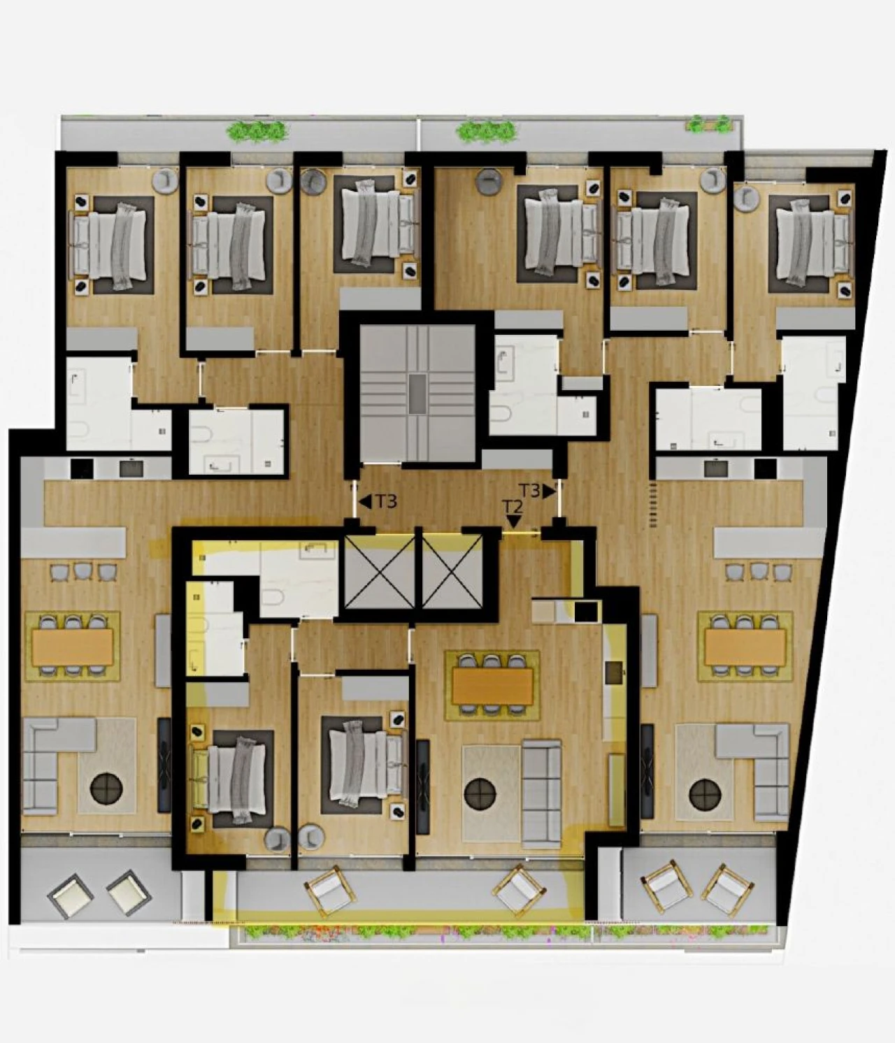 Apartamento T2 para Venda em Loures Planta 2