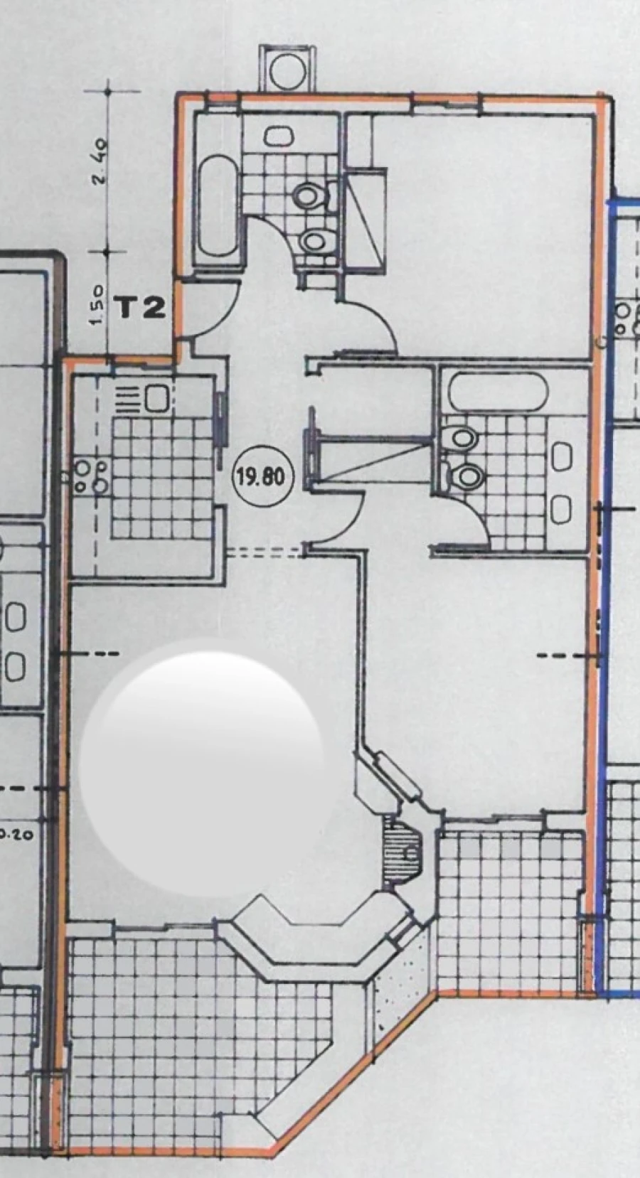Apartamento T2 para Venda em Albufeira e Olhos de Água Planta 1