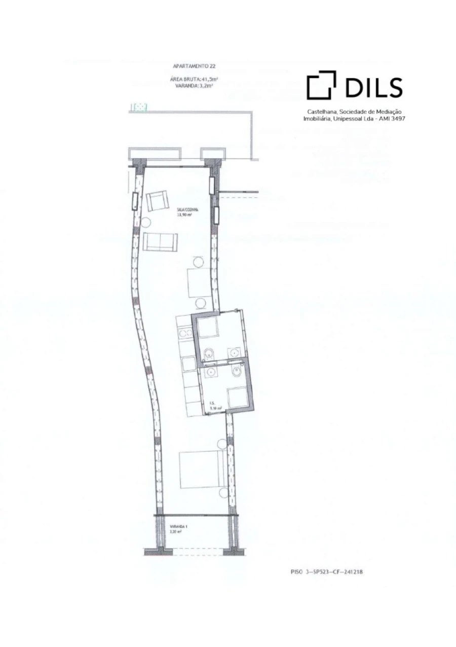 Apartamento para Venda em Matosinhos e Leça da Palmeira Planta 1