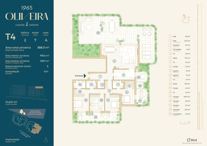 Apartamento T4 para Venda em Santo António dos Cavaleiros e Frielas Planta 1