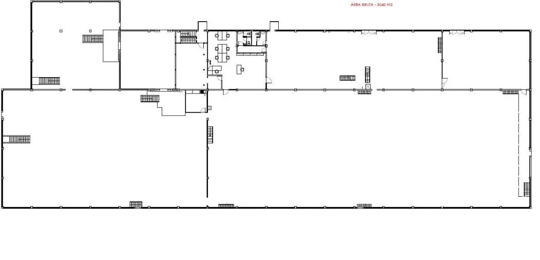 Armazém para Arrendamento em Folgosa Planta 1