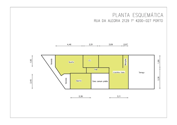 Apartamento T2 para Venda em Paranhos Planta 1