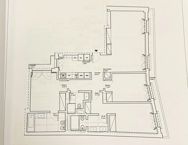 Apartamento T3 para Venda em Santa Maria Maior Planta 1