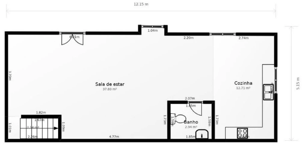 Moradia T4 para Venda em Areeiro Planta 1