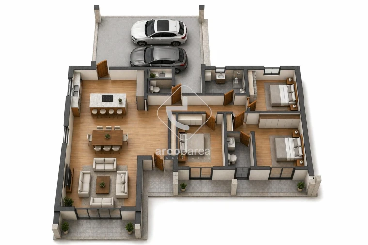 Moradia T3 para Venda em Arcos de Valdevez (São Paio) e Giela Planta 1