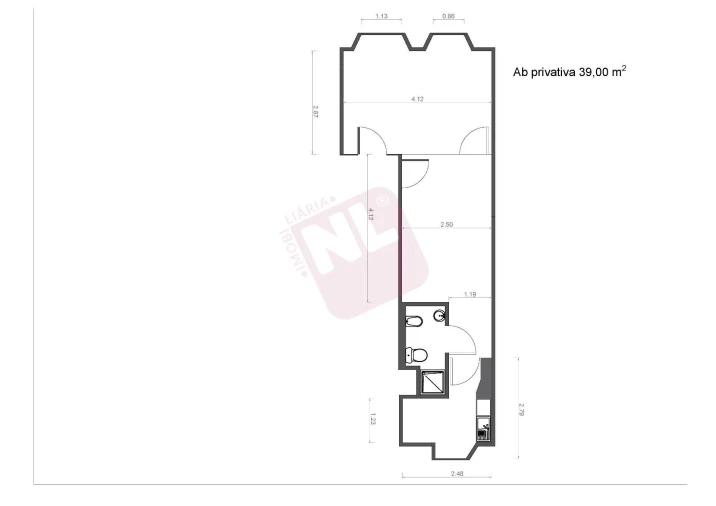 Apartamento T1 para Venda em Estrela Planta 1