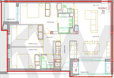 Apartamento T3 para Venda em Vila Verde e Barbudo