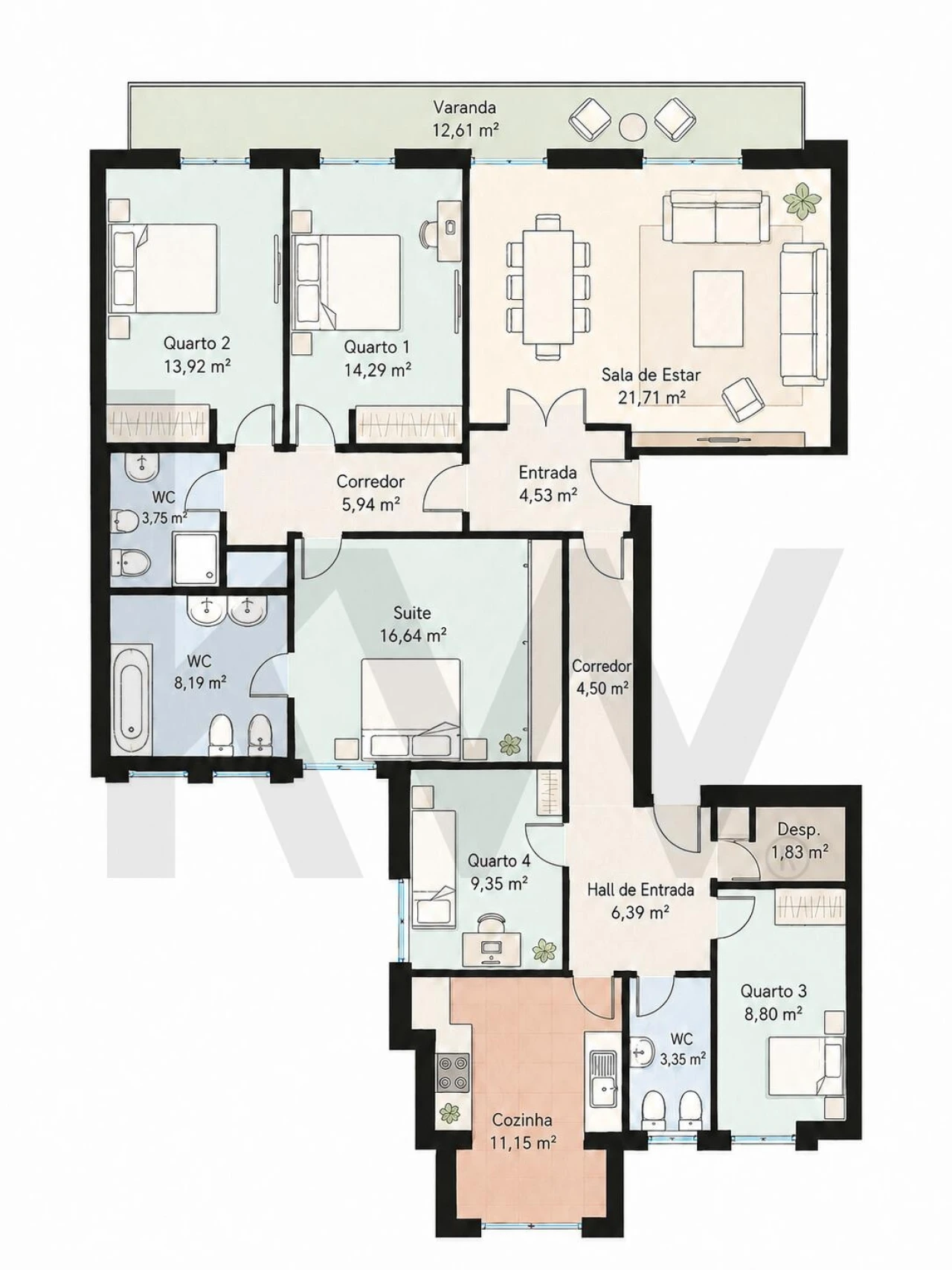 Apartamento T5 para Venda em Alvalade Foto 49
