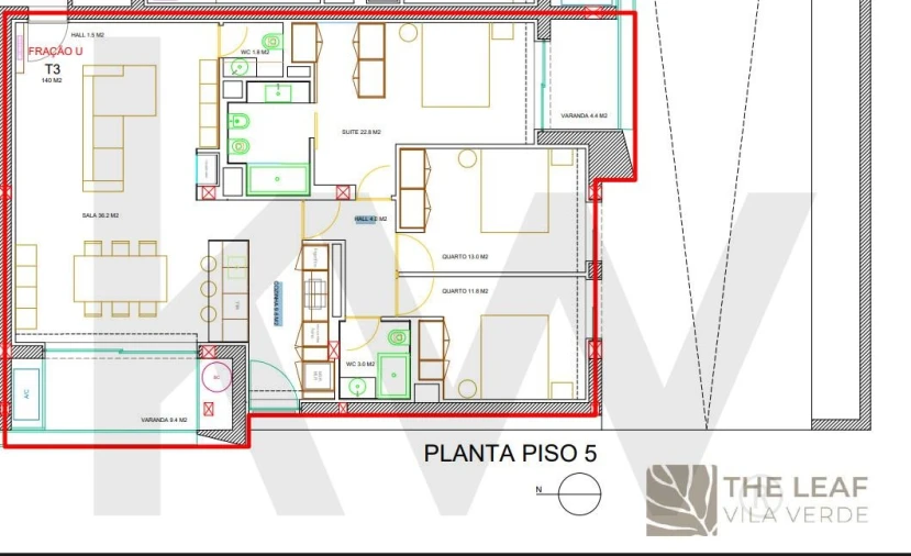 Apartamento T2 para Venda em Vila Verde e Barbudo Foto 17