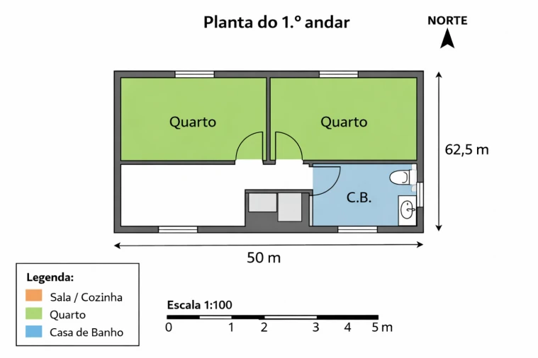 Terreno para Venda em Ourique Planta 2