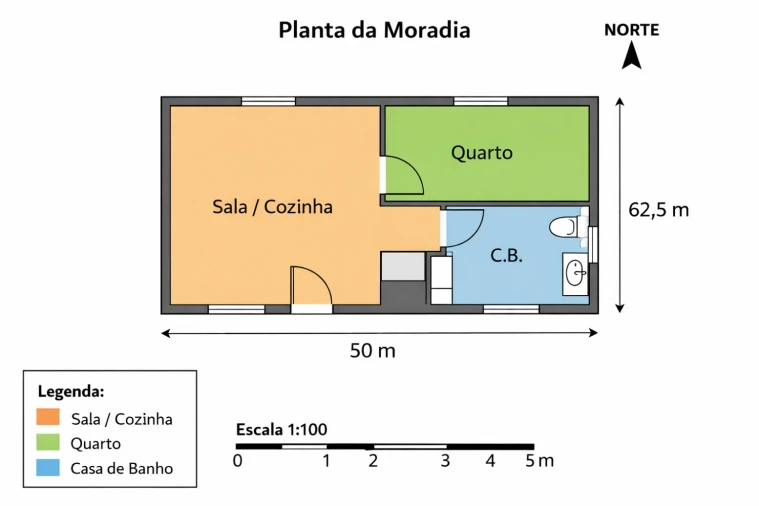 Terreno para Venda em Ourique Planta 1