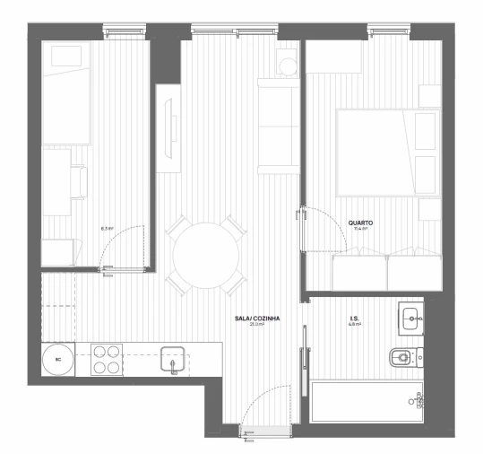 Apartamento T2 para Venda em Matosinhos e Leça da Palmeira Foto 9