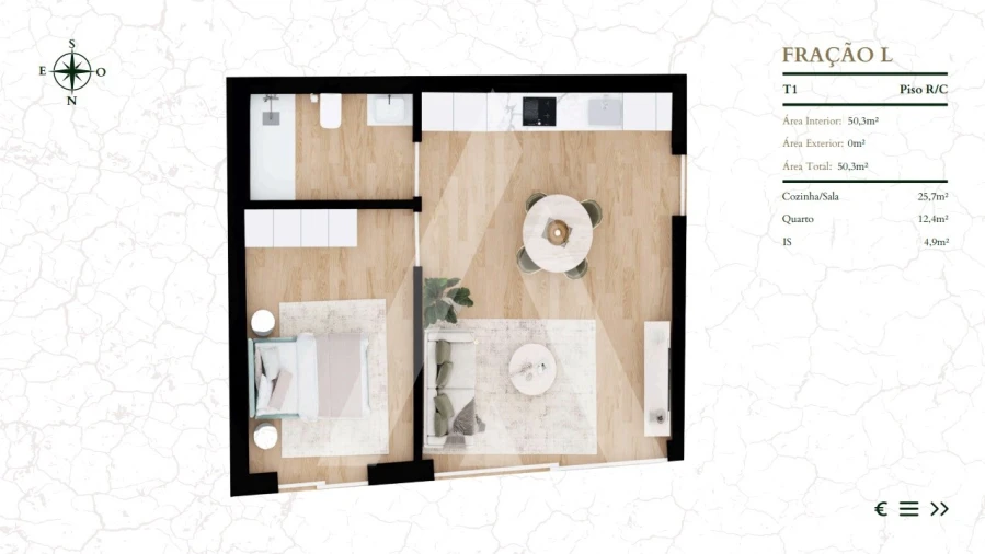 Apartamento T1 para Venda em Glória e Vera Cruz Foto 12