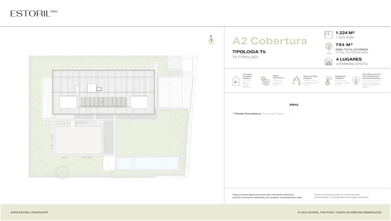 Moradia T5 para Venda em Cascais e Estoril Planta 5