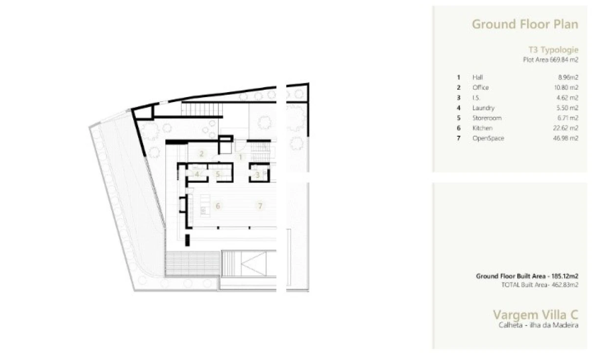 Moradia T3 para Venda em Calheta Planta 2