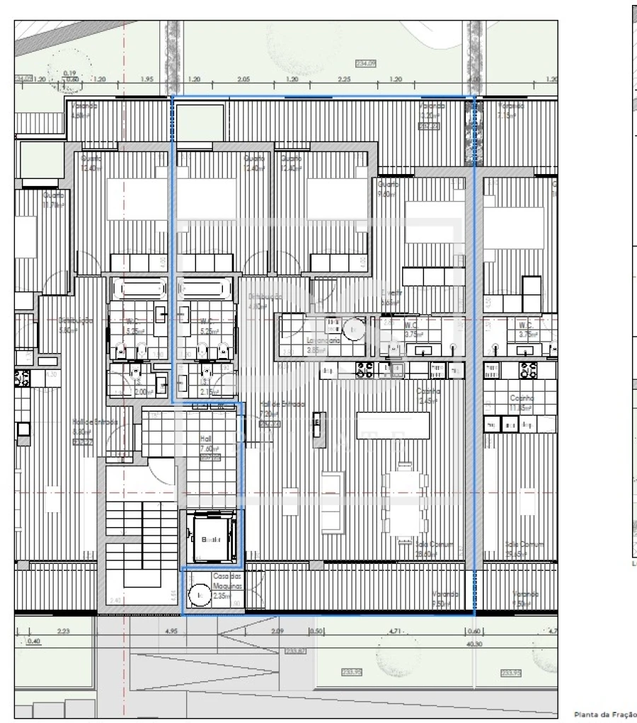 Apartamento T3 para Venda em Penafiel Planta 1