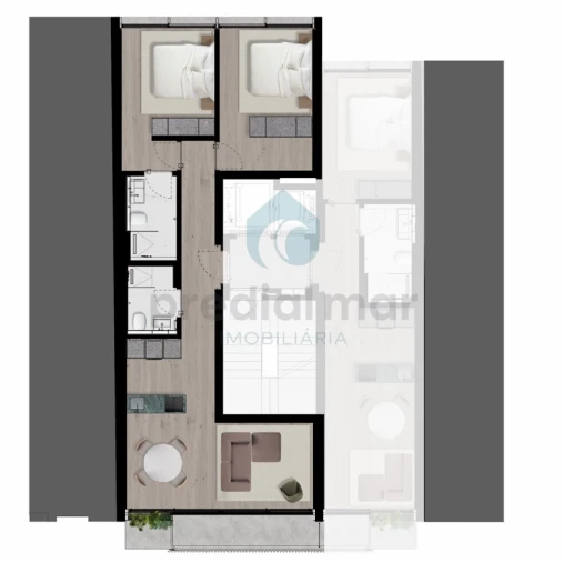 Apartamento T2 para Venda em Matosinhos e Leça da Palmeira Planta 1
