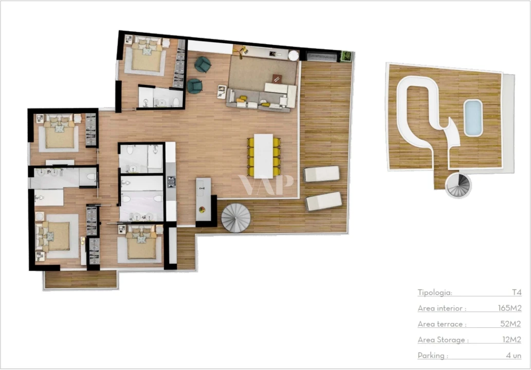 Apartamento T4 para Venda em Quarteira Foto 35